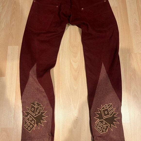 MENS ANDREW MACKENZIE BARREL DICE EMBROIDERED PANTS SIZE 48 EU / 32 US SAMPLE - Picture 5 of 8